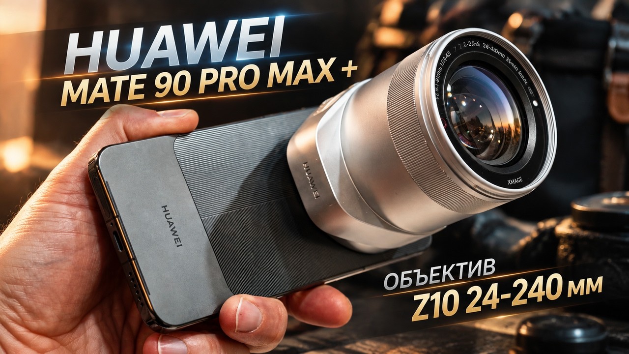 ПЕРВЫЙ ОБЗОР В РОССИИ. Huawei Mate 90 Pro Max + Z10 Zoom объектив