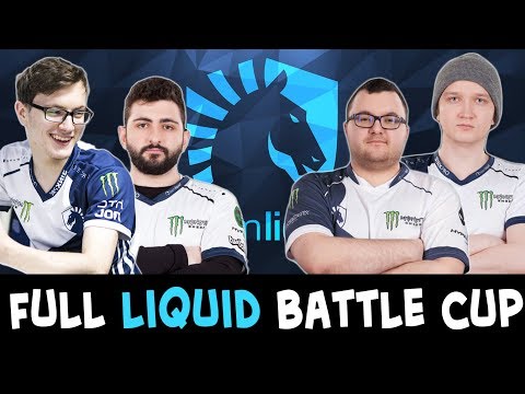 5-man LIQUID on Battle Cup — Miracle trying NEW heroes