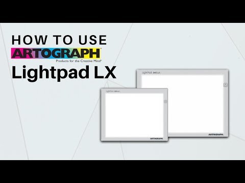 Artograph LightPad LX Light Box - How to use power & dimmer switch