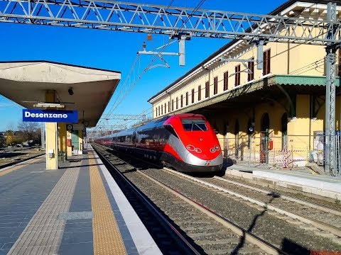Treni regionali e frecce in transito sulla Milano - Venezia a Desenzano