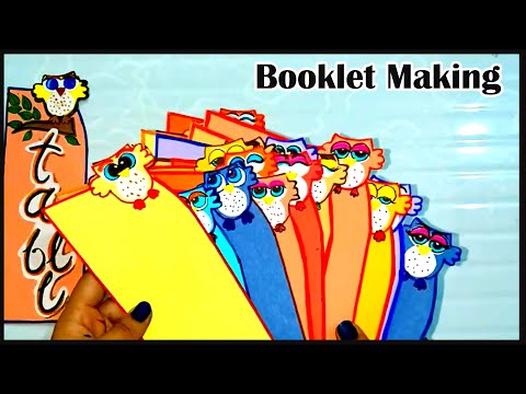 Making your own booklet is easy way | beautiful booklet idea | owl craft | Art and Craft