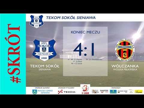 [2022-04-16]🔶📺Skrót ⚽ TEXOM SOKÓŁ Sieniawa 🆚 WÓLCZANKA Wólka Pełkińska
