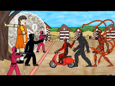 Squad game vs Deadpool, venom, carnage DC2