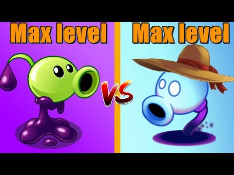 PVZ 2 Max Level Goo Peashooter vs Shadow Peashooter