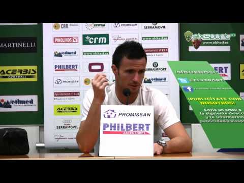 Elxsport.com Elche CF: Temp 12/13 J.1 - Rueda de Prensa - Manu Herrera