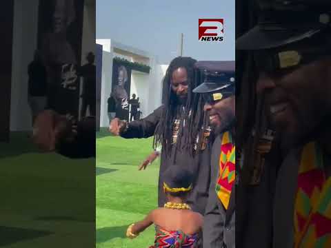 Rocky Dawuni Arrives at Funeral of Ebo Taylor.