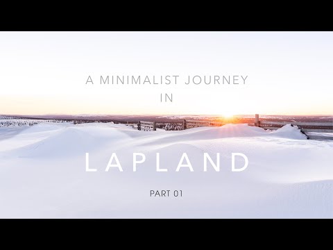 Minimalist photography - Lapland #1 - An arctic exploration in deep snow