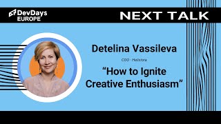 Detelina Vassileva: How to Ignite Creative Enthusiasm