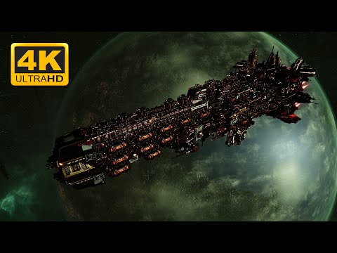 Adeptus Mechanicus vs Chaos - Skalgrim Mod - 4K Quality - Battlefleet Gothic Armada 2