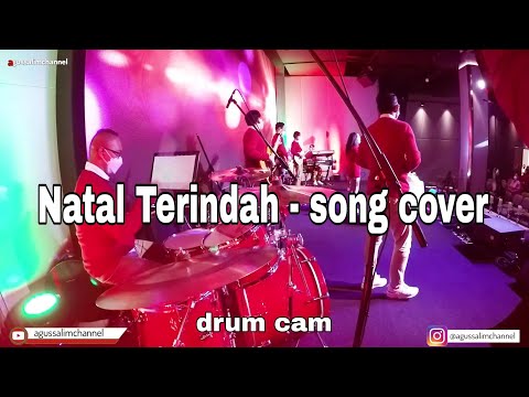 Natal Terindah - song cover (drum cam)