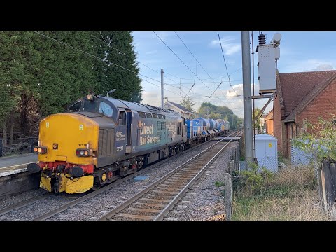 DRS 37218 and 57003 power into Stowmarket working 3S01 11/10/21