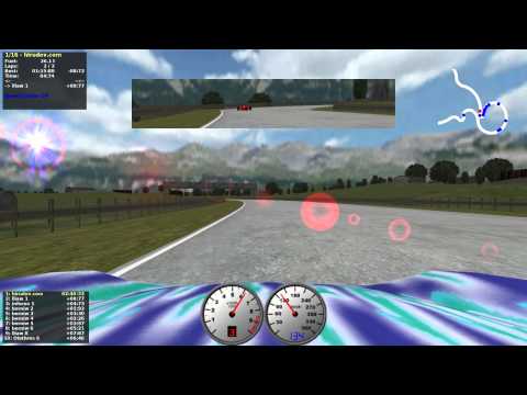 TORCS gameplay Car2-Trb1 versus all on Road Tracks - Bukavu-hill
