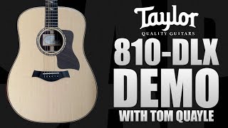 Video thumbnail for Taylor 810e DLX Electro Acoustic Guitar Demo with Tom Quayle by Sound Affects