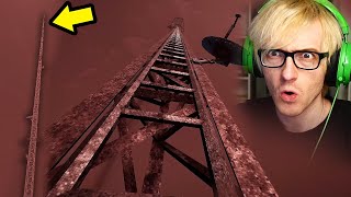 we must reach the top of the tower before the monster gets us....