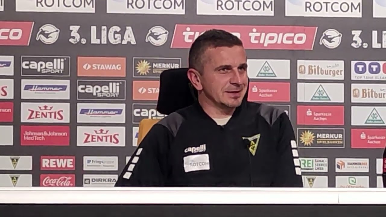 3. Liga – 31. Spieltag – PK TSV Alemannia Aachen gegen SV Wehen Wiesbaden, Mersad Selimbegovic