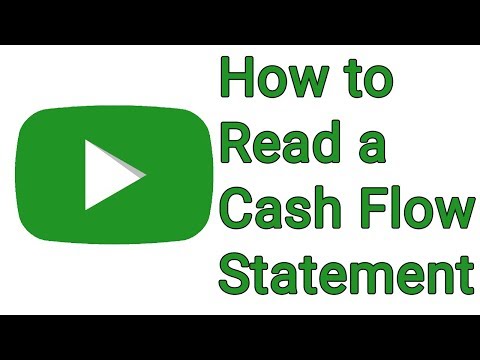 How to Read a Cash Flow Statement - With Free Cash flow Formula