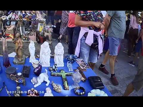Flanders' largest flea market at Bruges Brugge 't Zand