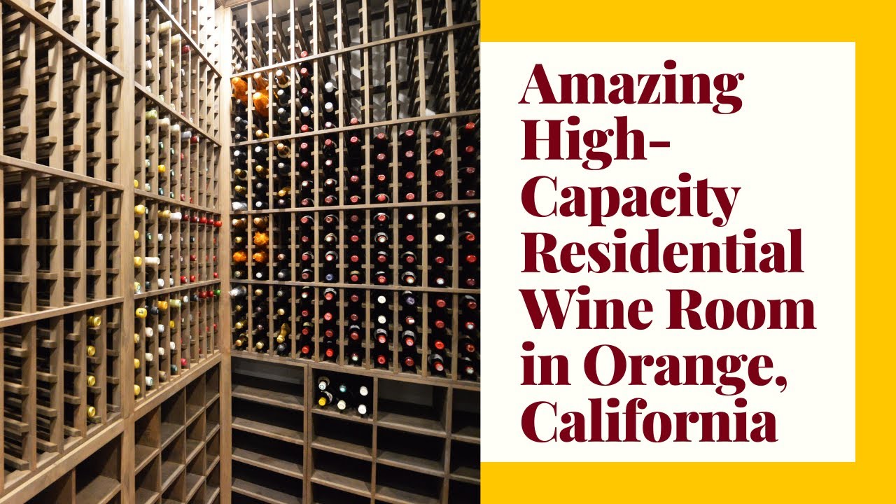 Amazing High-Capacity Residential Wine Room in Orange, California