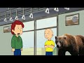 Caillou Takes A Bear To A Subway Grounded