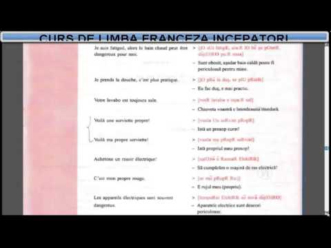 Curs de limba Franceza incepatori (temav+ocabular) - Lectia 18