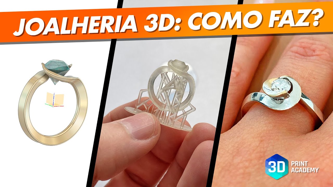 Impressão 3D para o VALIOSO mercado de Joalheria: COMO FAZ?