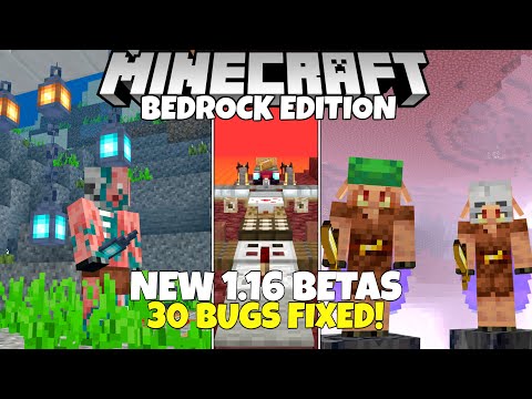 New 1.16 Bedrock Edition Betas, 30+ Bugs FIXED, Parity, And New Features! Minecraft Nether Update