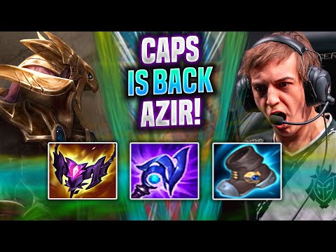 CAPS BRINGS BACK AZIR! - G2 Caps Plays Azir Mid vs Veigar! | Season 2022