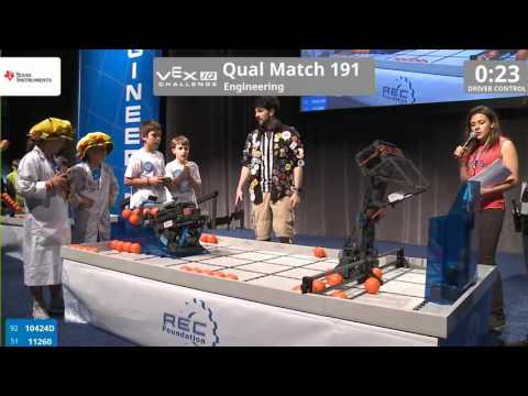 VEX Worlds 2016 - VEXIQ Elementary School - Engineering - Qual 191 (10424D 11260) 86