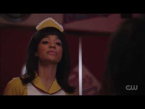 Riverdale 6x11 Tabitha aka Tina look at Past Percival then talk to past Toni about him she find bomb