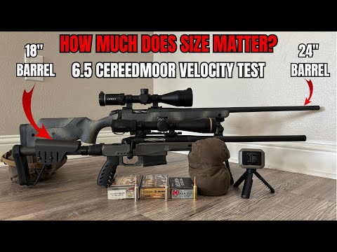 Mündungsgeschwindigkeit von Lang- und Kurzläufen bei Creedmoor-Waffen mit 6,5-Liter-Gewehr | Ja, ...