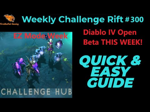 Diablo 3: NA Challenge Rift #300 - Quick & Easy Guide - Maps & Everything you need for a quick time!