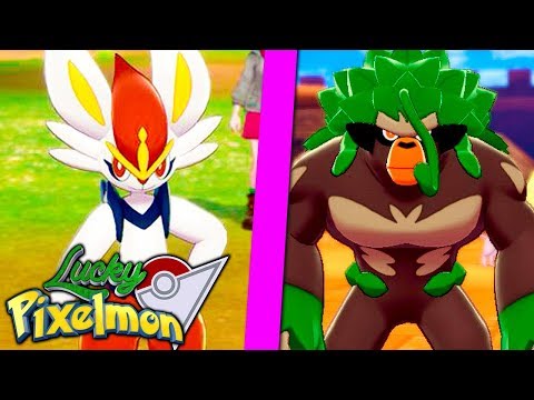 Minecraft LUCKY PIXELMON ELITE FOUR - RILLABOOM vs CINDERACE ! O MELHOR POKÉMON DE GALAR !!