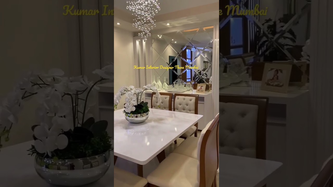 Dining Area wall Mirrors latest interior|| design#diningroomdecor#diningtable#diningroomtour#shorts