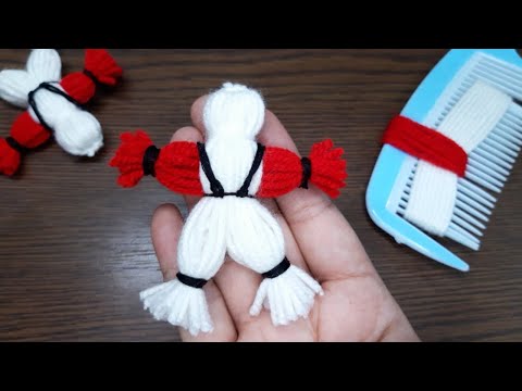 Amazing Woolen Craft Ideas With Hair Comb|DIY Doll Making Trick With Yarn #Woolcraft#sewinghack