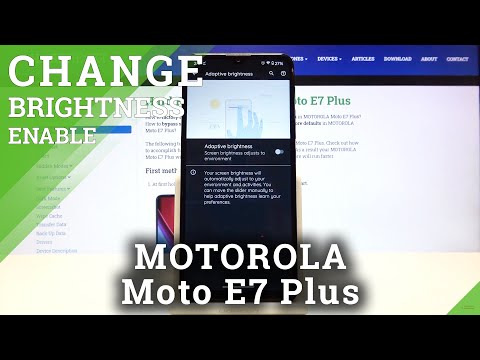 How to Activate Auto Brightness in MOTOROLA Moto E7 Plus – Find Auto Brightness Options