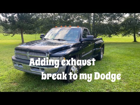 Dodge 5.9 cummins. Exhaust break for dodge 5.9 Cummings the DIY way.