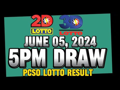 LOTTO 5PM DRAW 2D & 3D RESULT TODAY JUNE 05, 2024 #pcsolottoresults #lottoresulttoday #stlmindanao