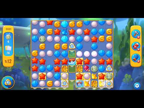 fishdom level 3591 / niveau 3591 full boosters