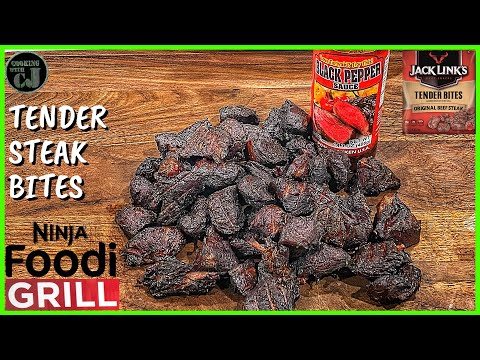 NINJA FOODI GRILL TENDER STEAK BITES! | Jack Links Copycat ...