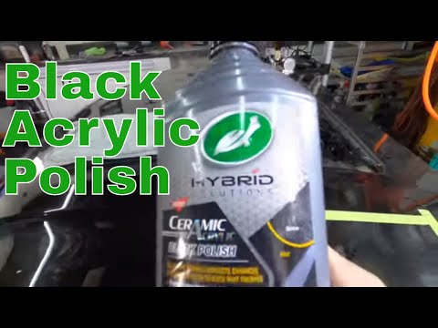 Turtle Wax 53448  Hybrid Solutions Ceramic Acrylic Black Polish!! First Look!