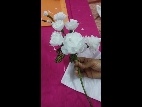 MAKING BEAUTIFUL ROSES WITH PLASTIC CARRY BAGS - AL WARDH CRAFTS