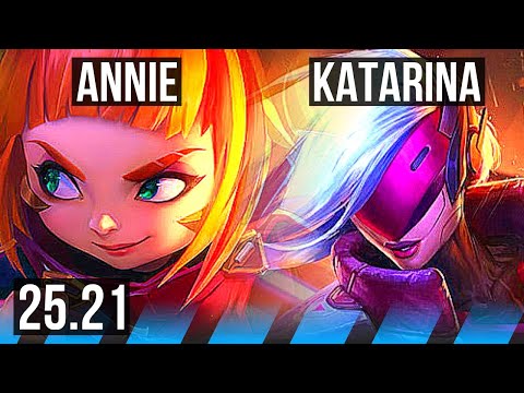 ANNIE vs KATARINA (MID) | EUW Master | 25.21