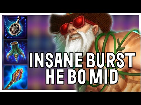 IS THIS GOD FINALLY GOOD IN MID???? - He Bo Mid Ranked Conquest