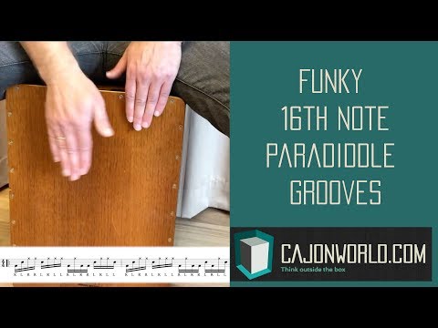 Funky 16th Note Paradiddle Grooves - Cajon World