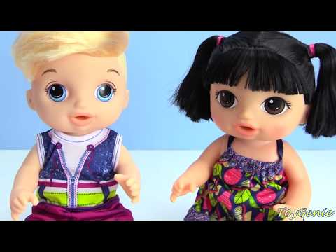 Baby Alive Boy and Girl Sweet Spoonfuls Doll Surprises