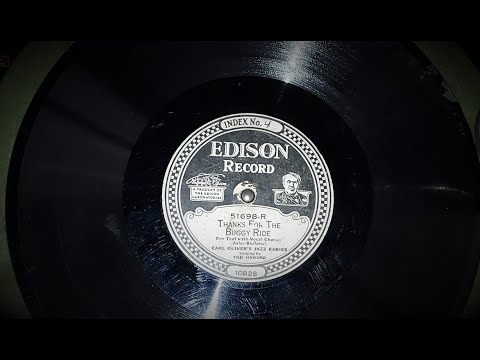 "Thanks For The Buggy Ride" ~ Earl Olivers Jazz Babies 1926 (Edison C150 Phonograph)