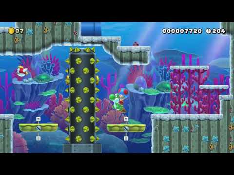 水没砂漠  The sinking desert by セネルク - Super Mario Maker 2 - No Commentary 1bw