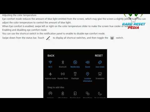 ☑️ HUAWEI P10 lite Eye comfort mode