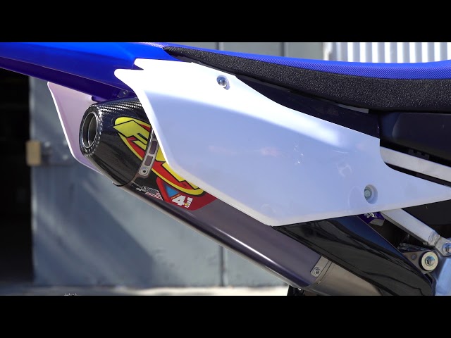 FMF 4.1 RCT Slip On Muffler Exhaust Al CF End Cap For KX450 3