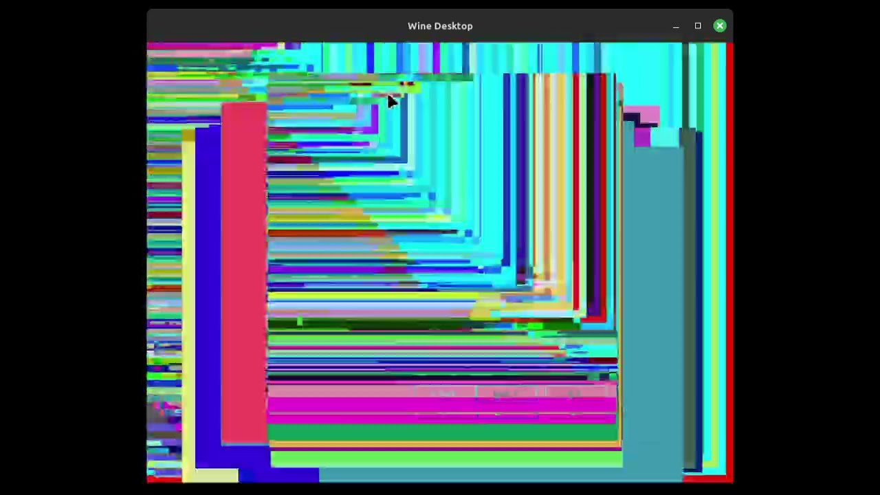 What happens if you run hydrogen.peaceful.exe in Linux? [EPILEPSY WARNING]